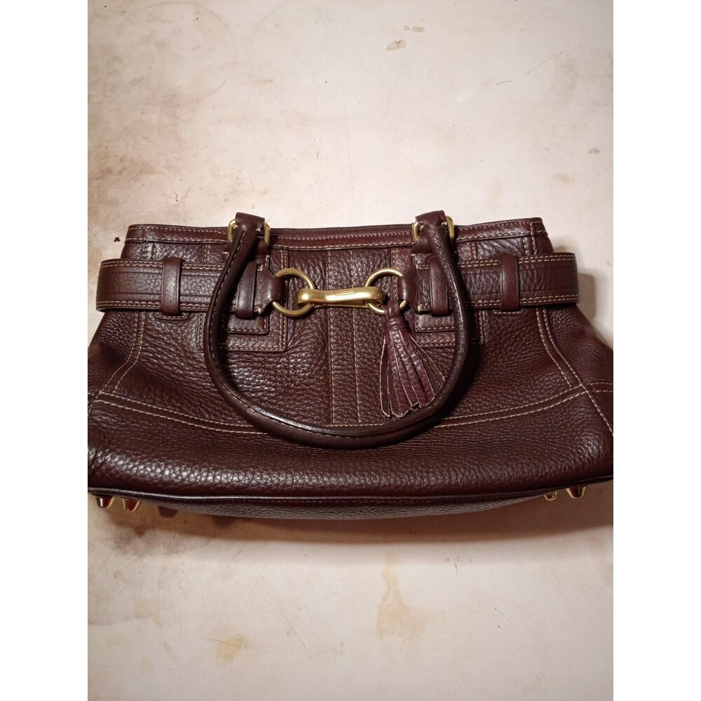 Y2K Brown Pebbles leather Coach Tote/Shoulder Bag